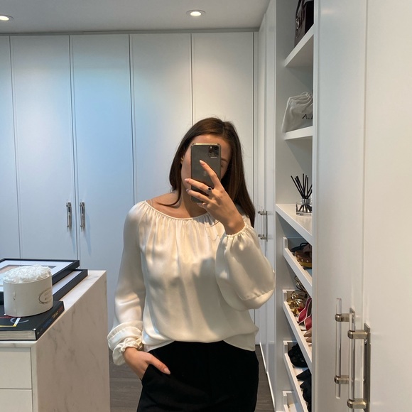 Givenchy Silk White Blouse - Picture 1 of 13